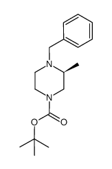 tert-butyl (3S)-4-benzyl-3-methylpiperazine-1-carboxylate Structure