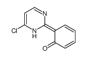 6-(6-chloro-1H-pyrimidin-2-ylidene)cyclohexa-2,4-dien-1-one结构式