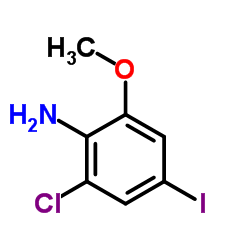 2-Chloro-4-iodo-6-methoxyaniline Structure
