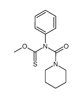 Phenyl(piperidinocarbonyl)-thiocarbamidsaeure-O-methylester结构式