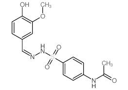 N-[4-[[(3-methoxy-4-oxo-1-cyclohexa-2,5-dienylidene)methylamino]sulfamoyl]phenyl]acetamide结构式