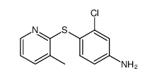 4-amino-2-chlorophenyl 3-methylpyrid-2-yl sulphide Structure