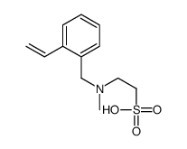 2-[(2-ethenylphenyl)methyl-methylamino]ethanesulfonic acid结构式