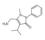 1-phenyl-2-methyl-3-aminomethyl-4-isopropylpyrazolone Structure