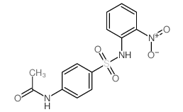 N-[4-[(2-nitrophenyl)sulfamoyl]phenyl]acetamide结构式