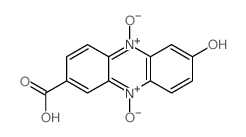 5-hydroxy-10-oxido-7-oxo-phenazine-2-carboxylic acid structure
