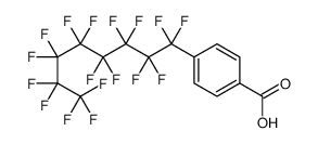 4-(1,1,2,2,3,3,4,4,5,5,6,6,7,7,8,8,8-heptadecafluorooctyl)benzoic acid Structure