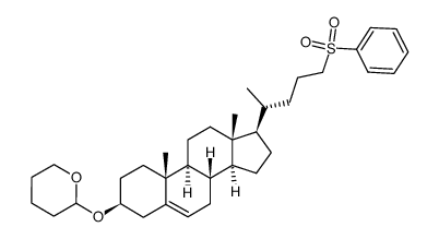 24-phenylsulphonylchol-5-en-3β-ol 3-tetrahydropyranyl ether Structure