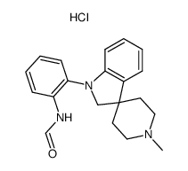 N-<2-<1'-methylspiro<3H-indole-3,4'-piperidin>-1(2H)-yl>phenyl>formamide hydrochloride Structure