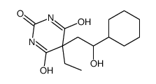 5-(2-cyclohexyl-2-hydroxyethyl)-5-ethyl-1,3-diazinane-2,4,6-trione Structure