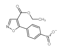 ETHYL-5-(4-NITROPHENYL)-ISOXAZOLE-4-CARBOXYLATE结构式