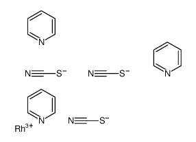 pyridine, rhodium(+3) cation, trithiocyanate Structure