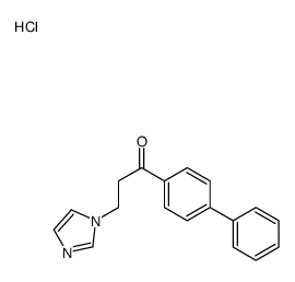 3-imidazol-1-yl-1-(4-phenylphenyl)propan-1-one,hydrochloride Structure