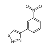 4-(3-硝基苯基)-1,2,3-噻二唑结构式