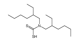 bis(2-ethylhexyl)carbamodithioic acid Structure