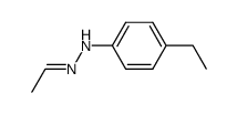 Acetaldehyde p-ethylphenylhydrazone结构式