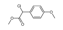 methyl 2-(4-methoxyphenyl)-2-chloroacetate结构式