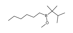 (2,3-dimethylbutan-2-yl)(hexyl)(methoxy)borane Structure