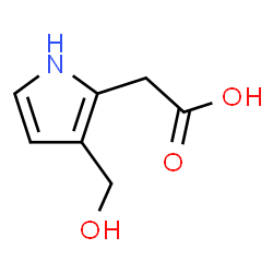 [3-(Hydroxymethyl)-1H-pyrrol-2-yl]acetic acid Structure