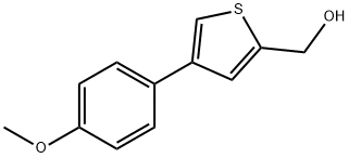(4-(4-methoxyphenyl)thiophen-2-yl)methanol结构式