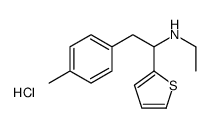 N-ethyl-2-(4-methylphenyl)-1-thiophen-2-ylethanamine,hydrochloride结构式