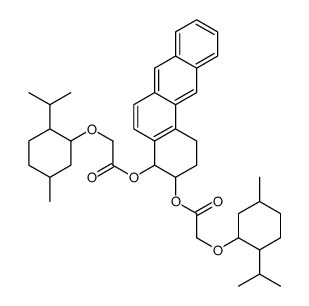 [4-[2-(5-methyl-2-propan-2-ylcyclohexyl)oxyacetyl]oxy-1,2,3,4-tetrahydrobenzo[a]anthracen-3-yl] 2-(5-methyl-2-propan-2-ylcyclohexyl)oxyacetate Structure