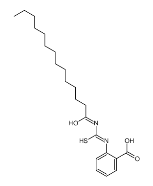 2-(tetradecanoylcarbamothioylamino)benzoic acid Structure