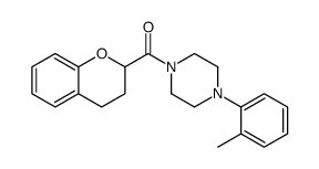 3,4-dihydro-2H-chromen-2-yl-[4-(2-methylphenyl)piperazin-1-yl]methanone Structure