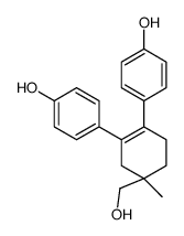 4-[4-(hydroxymethyl)-2-(4-hydroxyphenyl)-4-methylcyclohexen-1-yl]phenol Structure