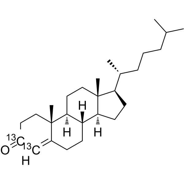 Cholestenone-13C2 Structure