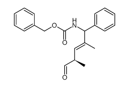 (1SR,2E,4R)-(2,4-dimethyl-5-oxo-1-phenylpent-2-enyl)carbamic acid benzyl ester结构式