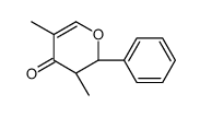 (2R,3R)-3,5-dimethyl-2-phenyl-2,3-dihydropyran-4-one Structure