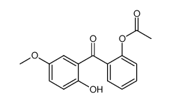 2'-acetoxy-2-hydroxy-5-methoxybenzophenone结构式