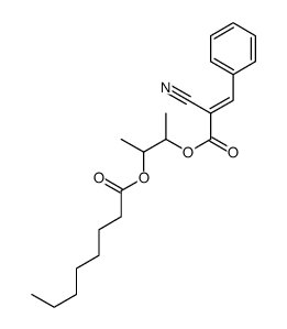 3-[(E)-2-cyano-3-phenylprop-2-enoyl]oxybutan-2-yl octanoate Structure