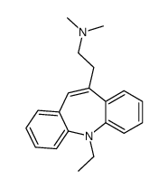 10-[2-(Dimethylamino)ethyl]-5-ethyl-5H-dibenz[b,f]azepine Structure