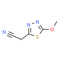 1,3,4-Thiadiazole-2-acetonitrile,5-methoxy- Structure