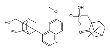 (8alpha)-6'-methoxycinchonan-9(R)-ol mono[(1S)-7,7-dimethyl-2-oxobicyclo[2.2.1]heptane-1-methanesulphonate]结构式