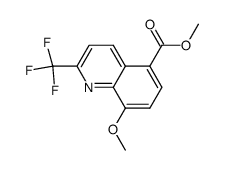 methyl 8-methoxy-2-trifluoromethyl-5-quinolinecarboxylate Structure