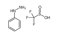 phenylhydrazine,trifluoromethanesulfinic acid结构式