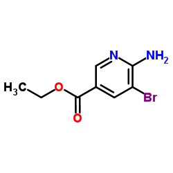 Ethyl 6-amino-5-bromonicotinate structure