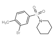 1-(3-bromo-4-methylphenylsulfonyl)piperidine Structure