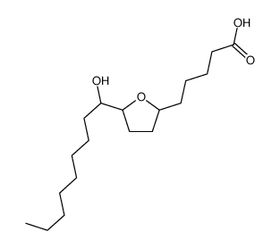 5-[5-(1-hydroxynonyl)oxolan-2-yl]pentanoic acid Structure