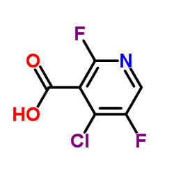 2,5-DIFLUORO-4-CHLORO NICOTINIC ACID结构式