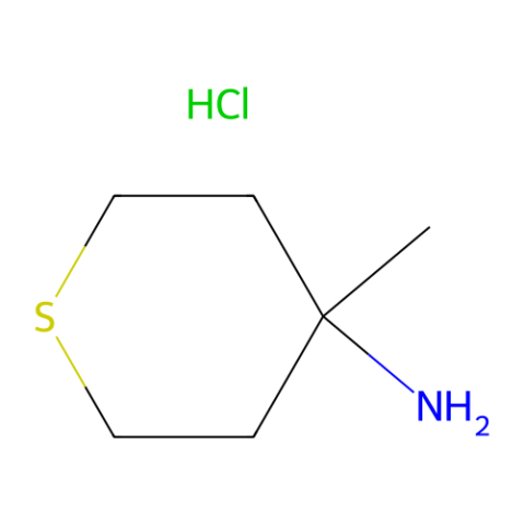 4-methyltetrahydrothiopyran-4-amine;hydrochloride Structure