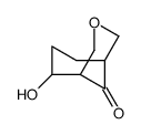 6-hydroxy-3-oxabicyclo[3.3.1]nonan-9-one Structure