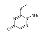 2-amino-3-methylsulfanyl-1,2,4-triazin-5-one结构式