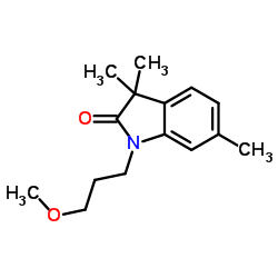 1-(3-Methoxypropyl)-3,3,6-trimethyl-1,3-dihydro-2H-indol-2-one Structure