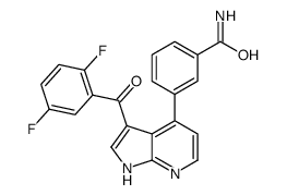 3-[3-(2,5-difluorobenzoyl)-1H-pyrrolo[2,3-b]pyridin-4-yl]benzamide Structure