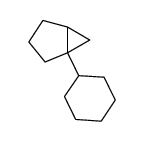 1-cyclohexyl-bicyclo[3.1.0]hexane结构式