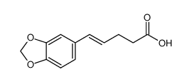 5-benzo[1,3]dioxol-5-yl-pent-4-enoic acid结构式